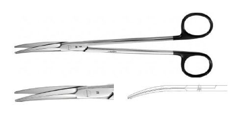 ГОРНІ СУПЕРГОСТРІ НОЖИЦІ ВИГНУТІ 195MM